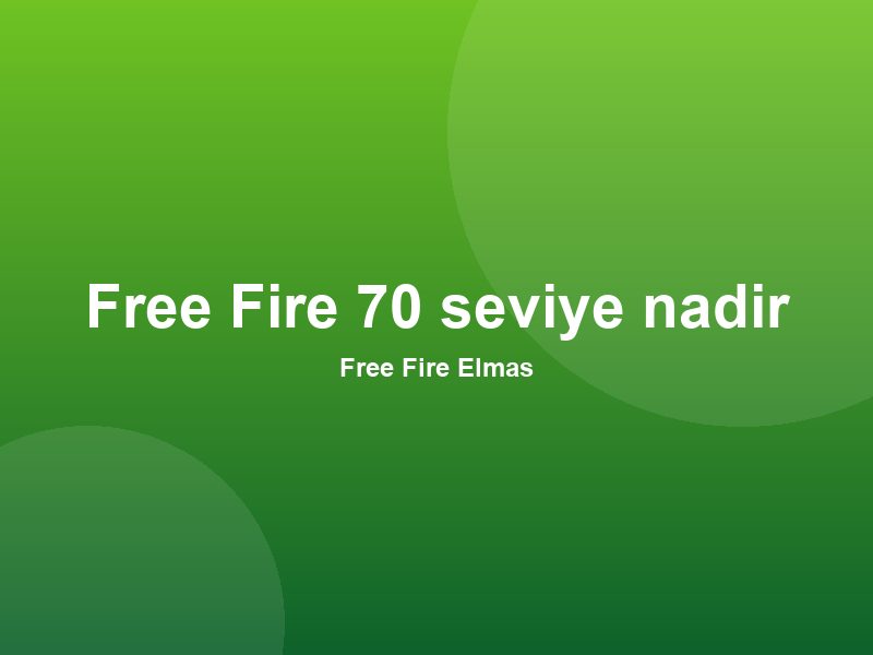 Free Fire Elmas