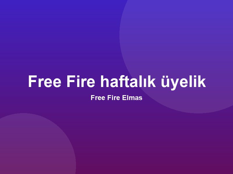 Free Fire Elmas