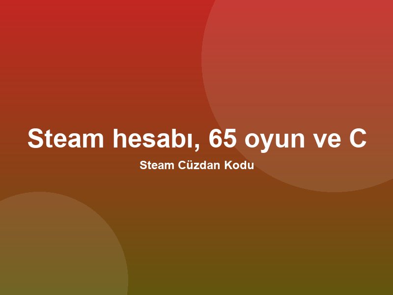 Steam Cüzdan Kodu